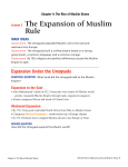 Lesson 1 The Expansion of Muslim Rule