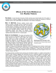 SEARCH Science Brief: Effects of the Arctic Meltdown on U.S.
