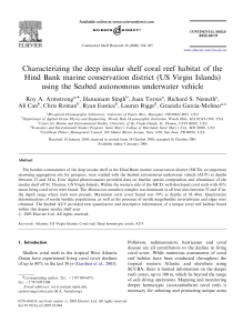 Characterizing the deep insular shelf coral reef habitat of the Hind