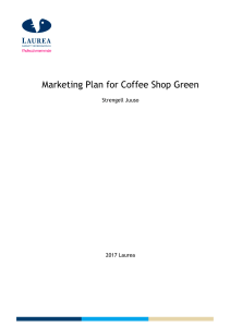 Marketing Plan for Coffee Shop Green