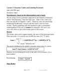 Lecture 3: Reaction Tables and Limiting Reactants start with PRS