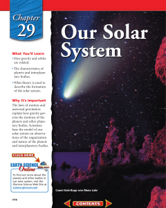 Chapter 29: Our Solar System
