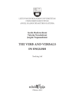 The Verb aNd Verbals iN eNGlish
