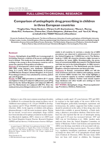 Comparison of antiepileptic drug prescribing in children in three