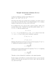Sample homework solutions for 2.4 Jim Brown