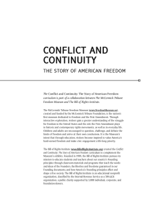 The Conflict and Continuity