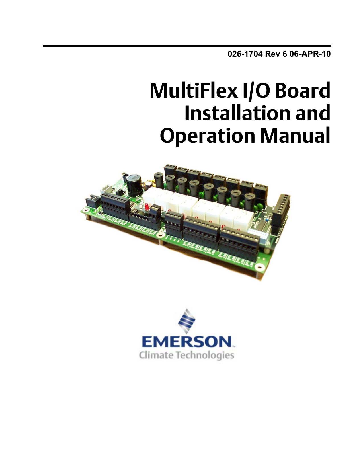 Emerson CPC Multiflex 1616LDO 810-3077