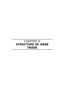 chapter iv structure of arab trade