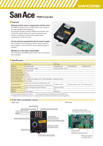 PWM Controller - sanyo denki europe s.a.