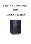 F81 User Guide - Funktion-One