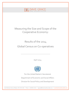 Measuring the Size and Scope of the Cooperative Economy: Results