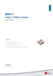 MAX-7 - Data Sheet - u-blox