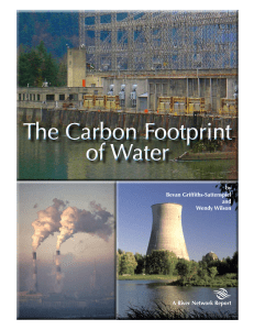 The Carbon Footprint of Water