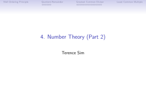 4. Number Theory (Part 2)