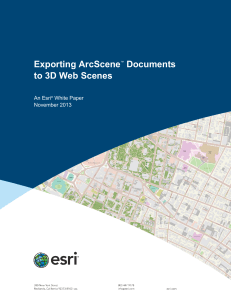 Exporting ArcScene Documents to 3D Web Scenes