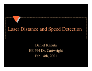 Laser Distance and Speed Detection