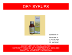 dry syrups - Pharmawiki.in