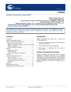 Infrared Thermometer using PSoC