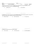 x2 + 4x – 1 = 4 x2 – 6x – 16 = 0 a.) 3x2 + x – 6 = 0 2x2 – 7x + 5 = 0