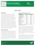 Fact Sheet - Human Nutrition_stearic acid.indd