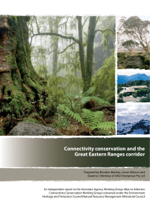 Connectivity conservation and the Great Eastern Ranges corridor