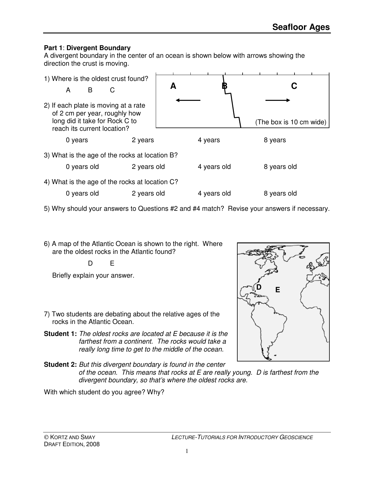 Seafloor Ages Abc Serc