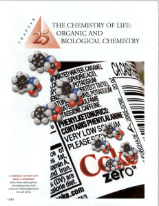 the chemistry of life: organic and biological chemistry