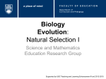 Biology Evolution: Natural Selection I