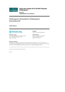 PDF 392k - Société Française Shakespeare