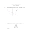 (1) (a) Using the graph below, find the coordinates of the point C