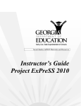 Instructor`s Guide Project ExPreSS 2010