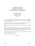 Sections 5 - Columbia Physics