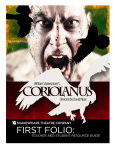 Coriolanus First Folio - Shakespeare Theatre Company