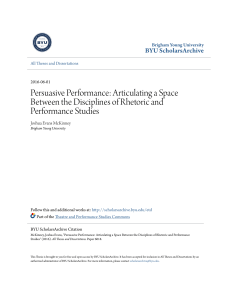 Persuasive Performance - BYU ScholarsArchive