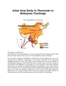 Arhat from Early to Theravada to Mahayana Teachings