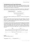 The Real Number Line and Types of Real Numbers