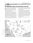 The United States Gains Land from Mexico, 1845–1853