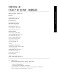 SECTION 14: FACULTY OF HEALTH SCIENCES