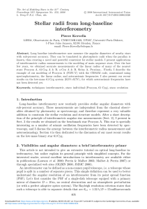 Stellar radii from long-baseline interferometry