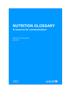 nutrition glossary