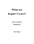What are Kepler`s Laws?