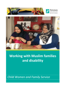 Working with Muslim Families and Disability