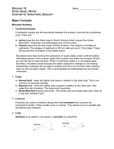 Background Information: Mountain Building