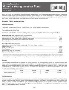 Monetta Young Investor Fund