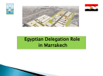 Role of the Egyptian Delegation in COP22