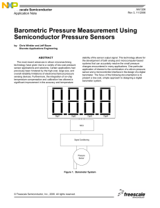 AN1326, Barometric Pressure Measurement Using