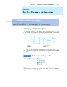 Further Concepts in Geometry