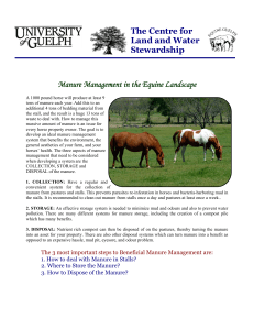 Manure Management in the Equine Landscape