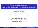 Composing with Numbers: Arnold Schoenberg and His Twelve