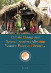 Climate Change and Natural Disasters Affecting Women Peace and
